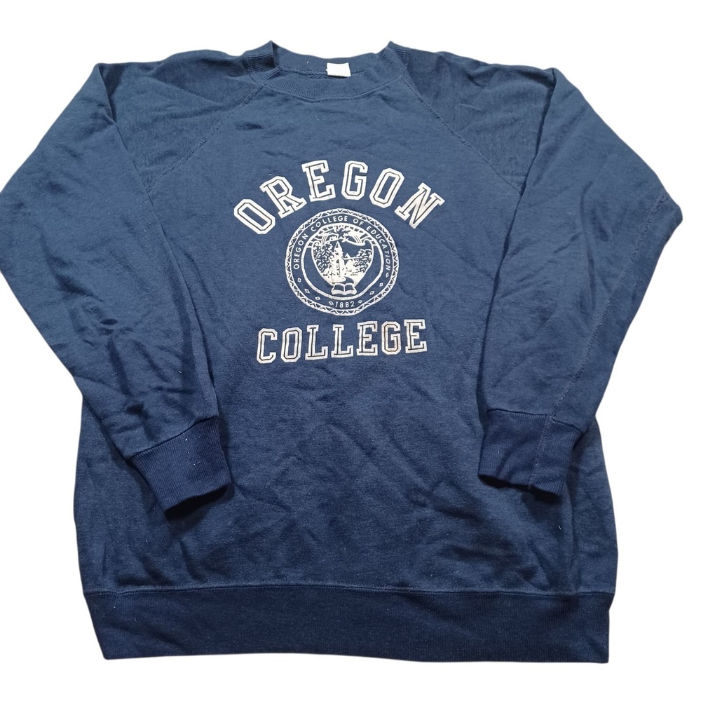 Artex Oregon College of Education Vintage‎ Raglan Crewneck Sweatshirt Rare Large